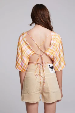 Chaser Brand Cortona Dahlia Blouse Hot