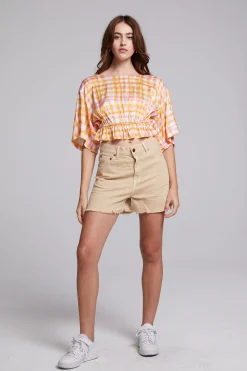 Chaser Brand Cortona Dahlia Blouse Hot