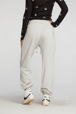 Chaser Brand Cotton Fleece Joggers With Rib And Shoestring Tie Fashion