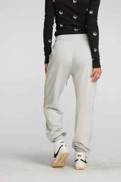 Chaser Brand Cotton Fleece Joggers With Rib And Shoestring Tie Fashion