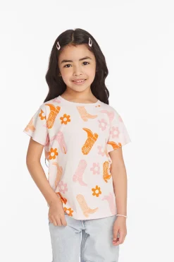 Chaser Brand Cowgirl Boots Girls Tee Shop