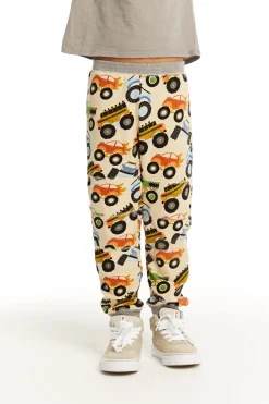 Chaser Brand Cozy Knit Monster Truck Pant With Seamed Panels Store