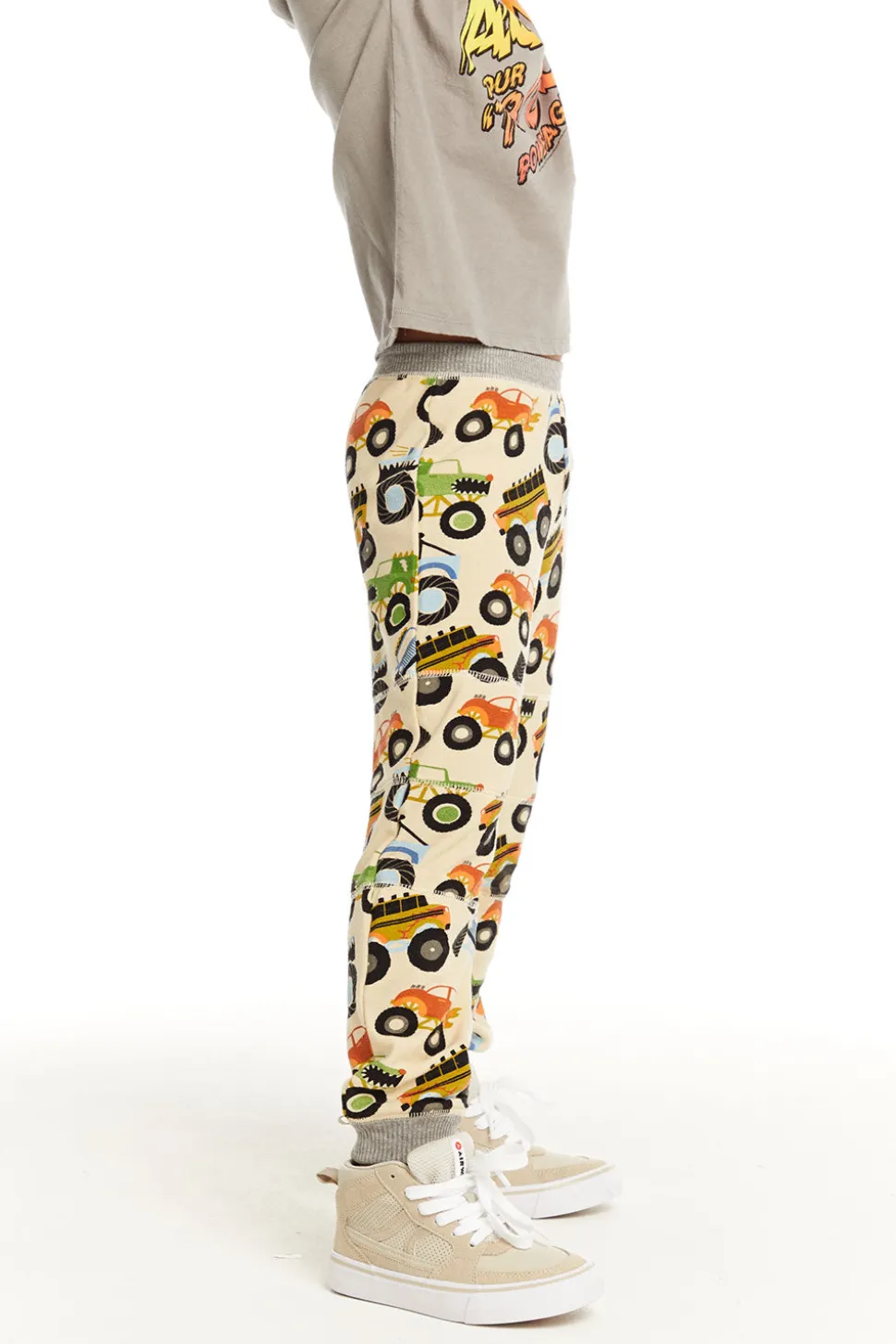 Chaser Brand Cozy Knit Monster Truck Pant With Seamed Panels Store