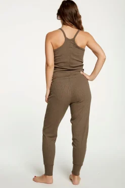 Chaser Brand Cozy Rib Cropped Double V Cami Sale