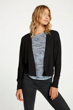 Chaser Brand Cozy Rib Drop Shoulder Open Cardigan Store