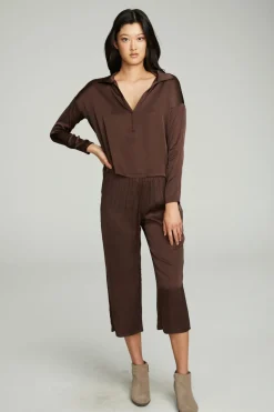 Chaser Brand Cropped Wide Leg Culotte Hot