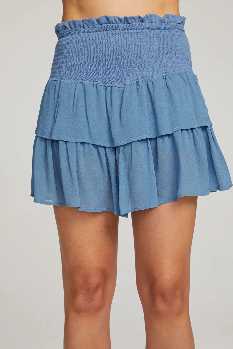 Chaser Brand Cruz Vintage Blue Mini Skirt Store