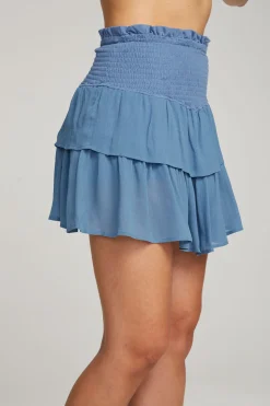 Chaser Brand Cruz Vintage Blue Mini Skirt Store