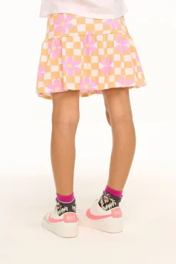 Chaser Brand Daisy Check Skirt Cheap