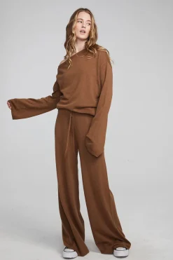 Chaser Brand Dani Deep Taupe Long Sleeve Discount