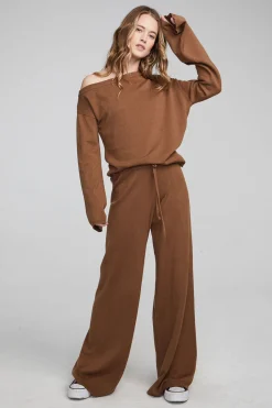 Chaser Brand Dani Deep Taupe Long Sleeve Discount
