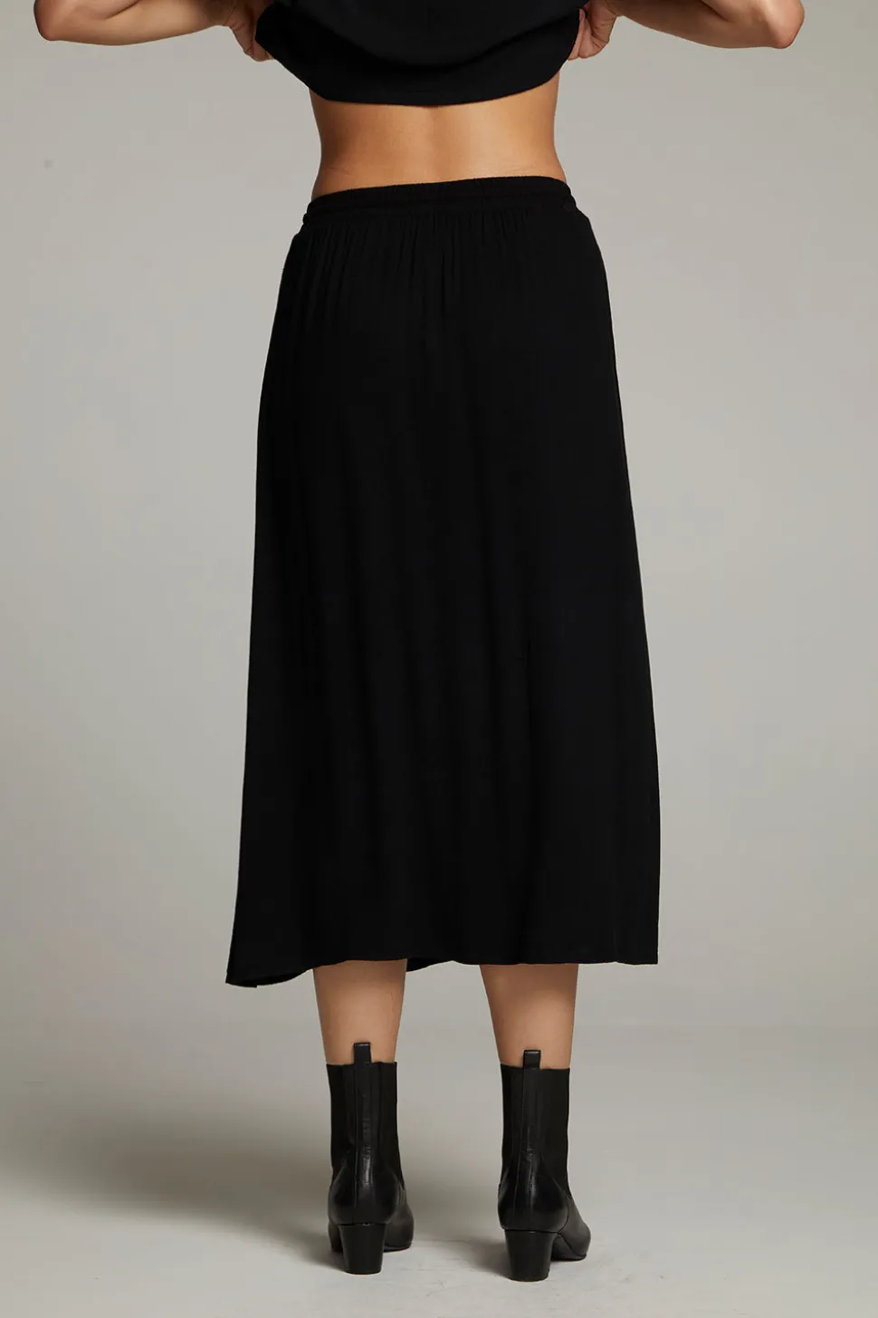Chaser Brand Darby Licorice Midi Skirt Cheap