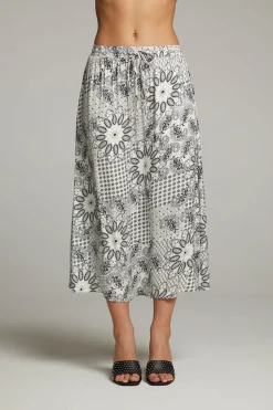 Chaser Brand Darby Paisley Bandana Midi Skirt Cheap