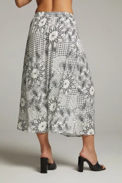 Chaser Brand Darby Paisley Bandana Midi Skirt Cheap