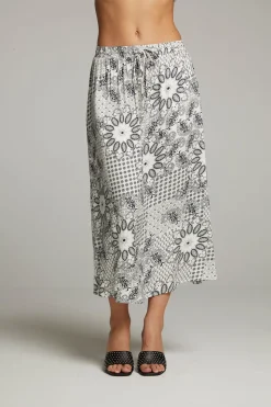 Chaser Brand Darby Paisley Bandana Midi Skirt Cheap