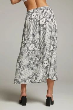 Chaser Brand Darby Paisley Bandana Midi Skirt Cheap