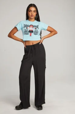 Chaser Brand David Bowie Ziggy Stardust Crop Tee Hot