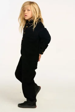 Chaser Brand David Raven Black Corduroy Jumpsuit Best Sale