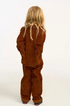 Chaser Brand David Walnut Brown Corduroy Jumpsuit Clearance