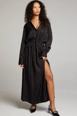 Chaser Brand Denverr Licorice Maxi Dress New