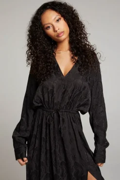 Chaser Brand Denverr Licorice Maxi Dress New