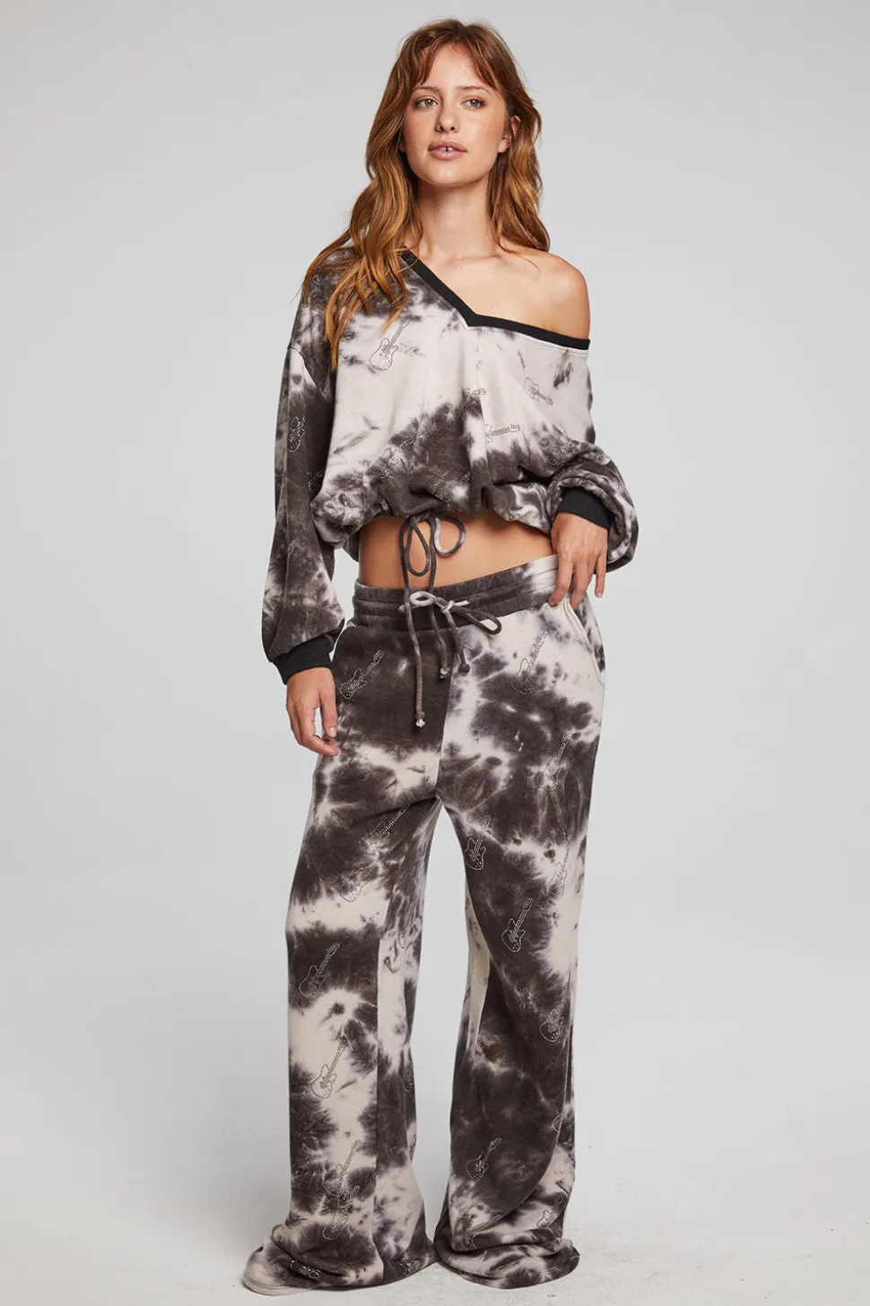 Chaser Brand Diamond Rock Cropped Pullover Best Sale