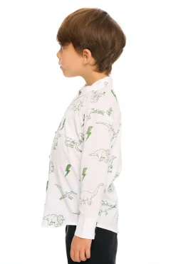 Chaser Brand Dino Button Down Hot