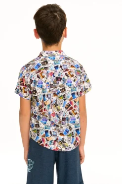 Chaser Brand Disney 100 - Air Mail Button Down Shirt Outlet