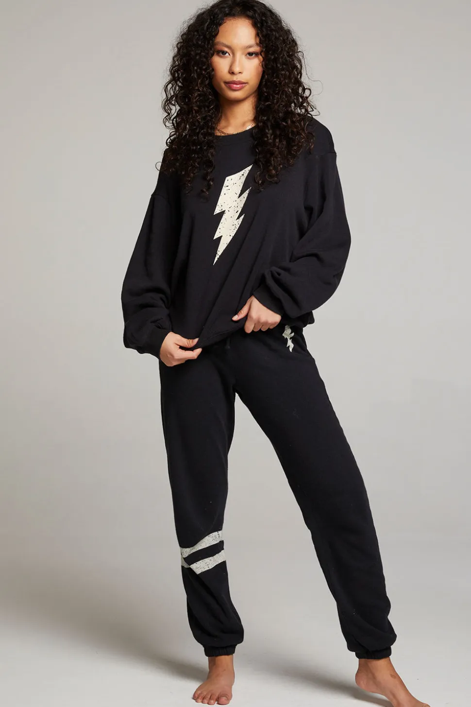 Chaser Brand Distressed Bolt Sweatpant Cheap