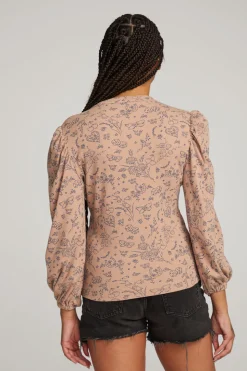 Chaser Brand Ditsy Print Long Sleeve Store