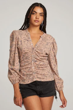 Chaser Brand Ditsy Print Long Sleeve Store