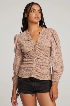 Chaser Brand Ditsy Print Long Sleeve Store