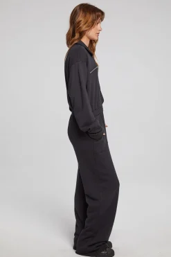 Chaser Brand Dolores Licorice Jumpsuit Outlet