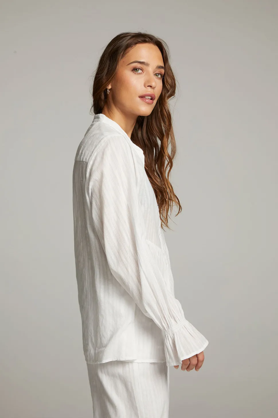 Chaser Brand Dolphin White Button Down Clearance