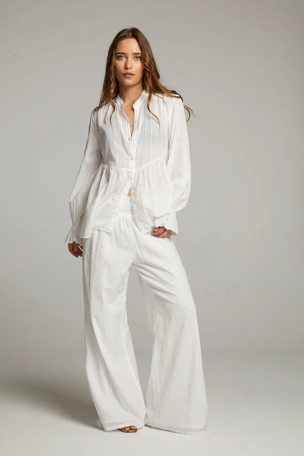 Chaser Brand Dolphin White Button Down Clearance