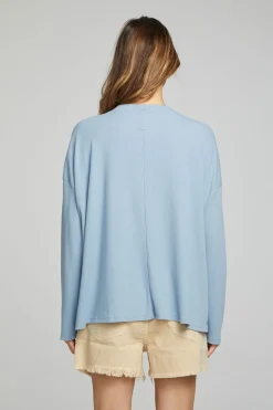 Chaser Brand Electric Button Down - Faded Denim Best