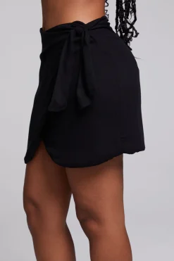 Chaser Brand Elena Black Mini Skirt Cheap