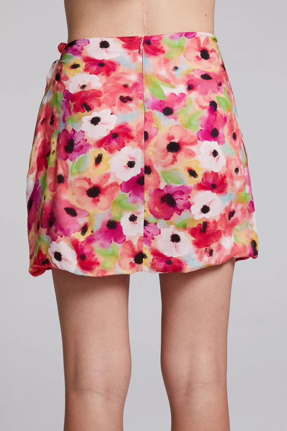 Chaser Brand Elena Poppy Floral Mini Skirt Flash Sale