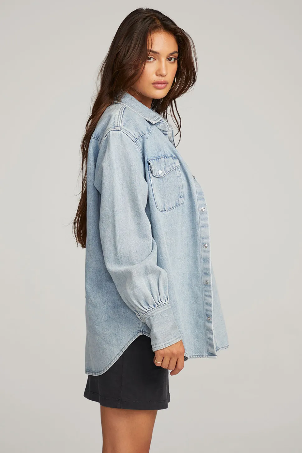 Chaser Brand Elk Classic Blue Button Down Sale
