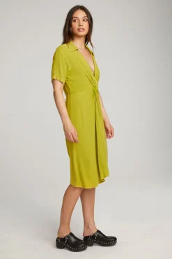 Chaser Brand Elsa Citron Midi Dress Sale