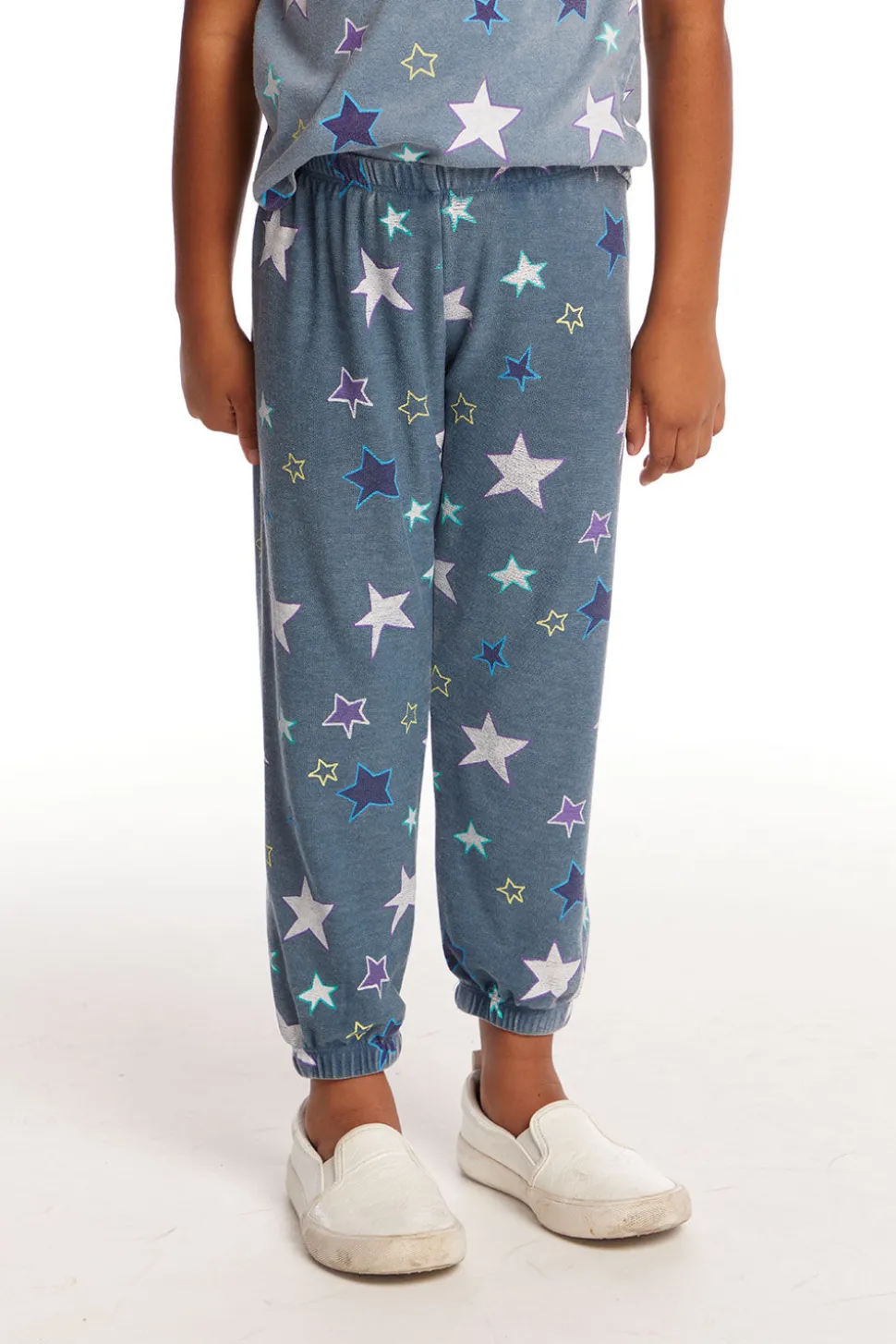 Chaser Brand Embroidery Stars Girls Cozy Knit Sweatpant New