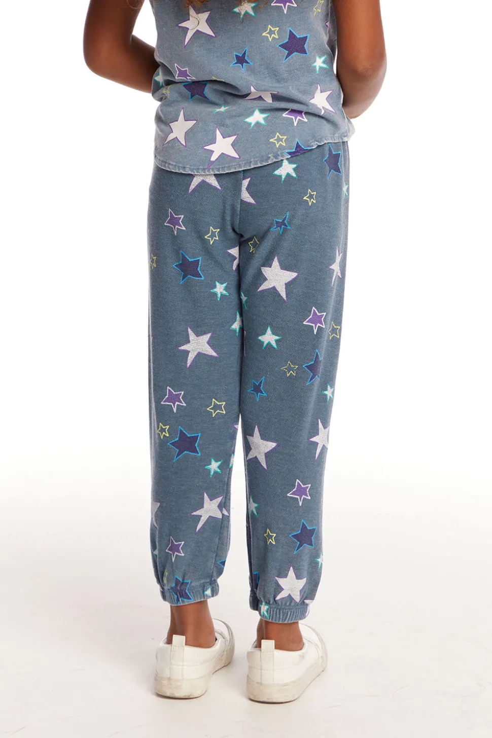 Chaser Brand Embroidery Stars Girls Cozy Knit Sweatpant New
