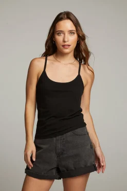 Chaser Brand Emma Black Tank Top Online
