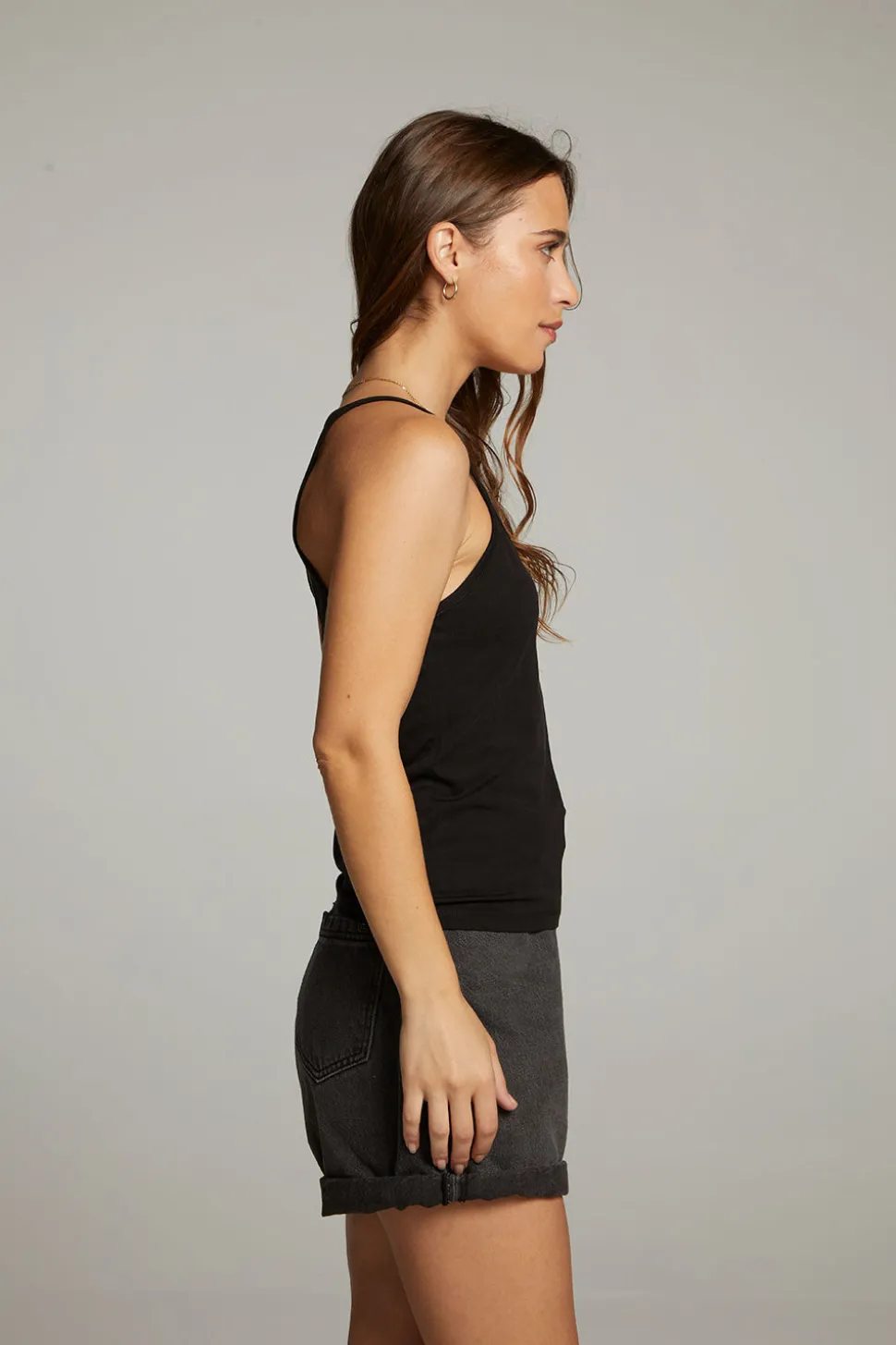 Chaser Brand Emma Black Tank Top Online
