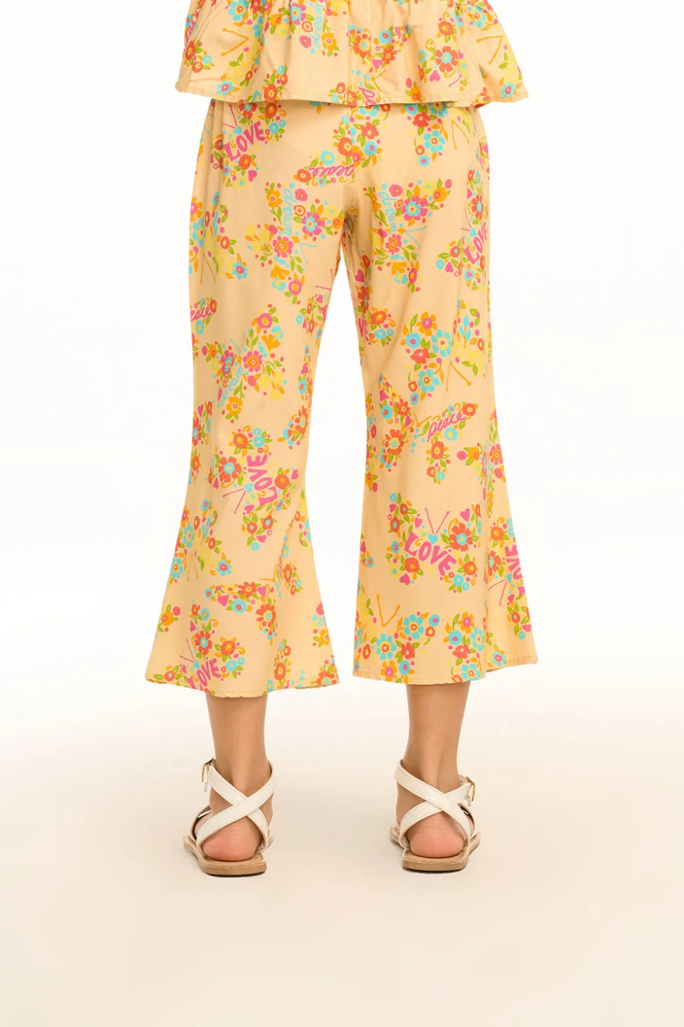Chaser Brand Emma Summer Of Love Print Trousers Flash Sale