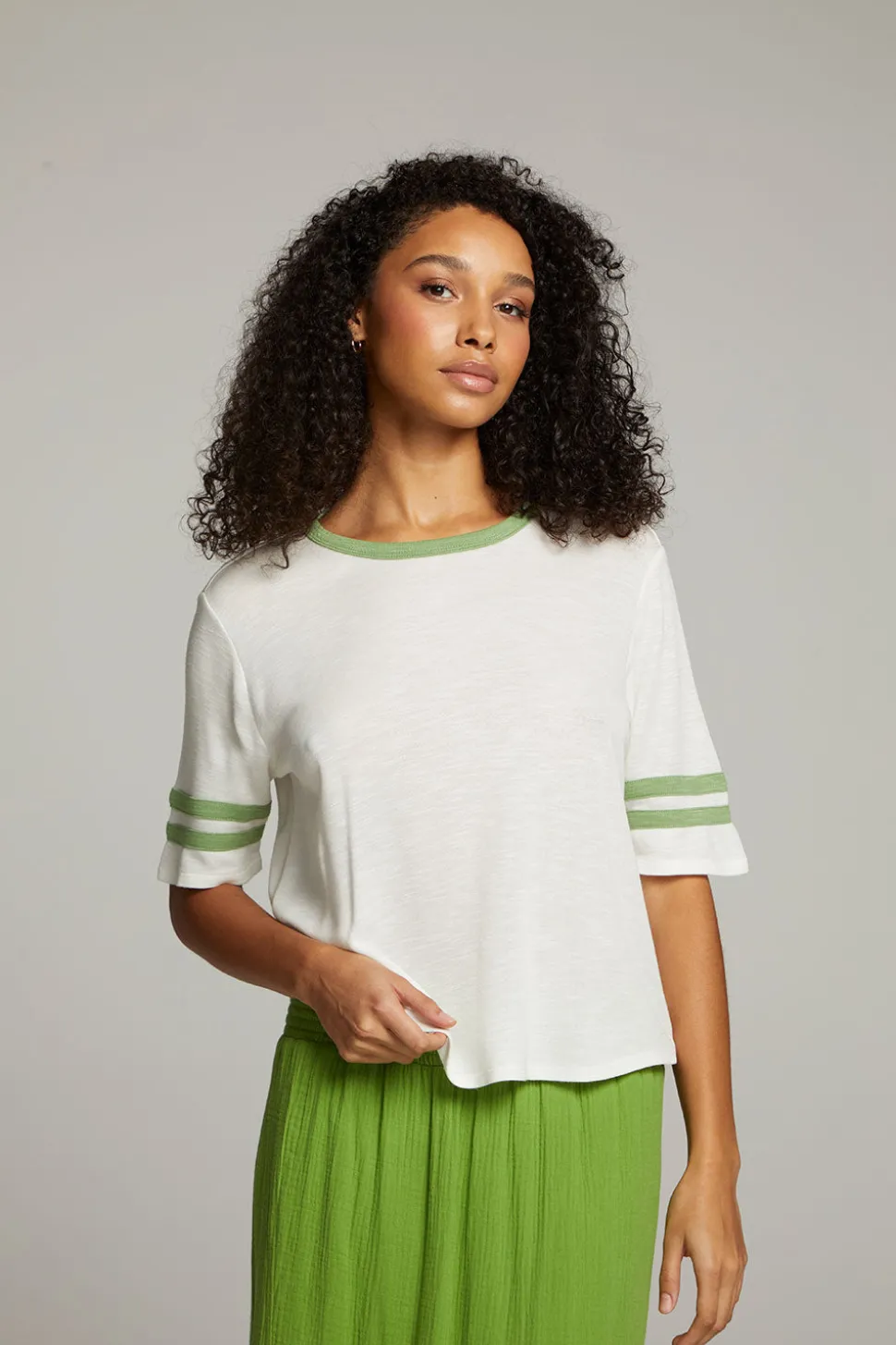 Chaser Brand Enrique White Short Sleeve Flash Sale