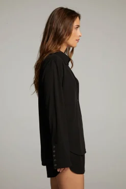 Chaser Brand Ethan Black Button Up Outlet