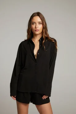 Chaser Brand Ethan Black Button Up Outlet