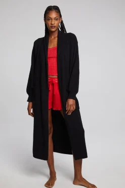 Chaser Brand Evee Maxi Licorice Cardigan Outlet