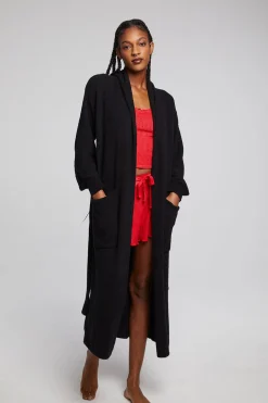 Chaser Brand Evee Maxi Licorice Cardigan Outlet